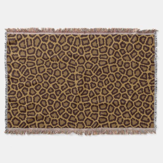 Fliesenhintergrund mit einem Leopardpelz Decke (Vorderseite)