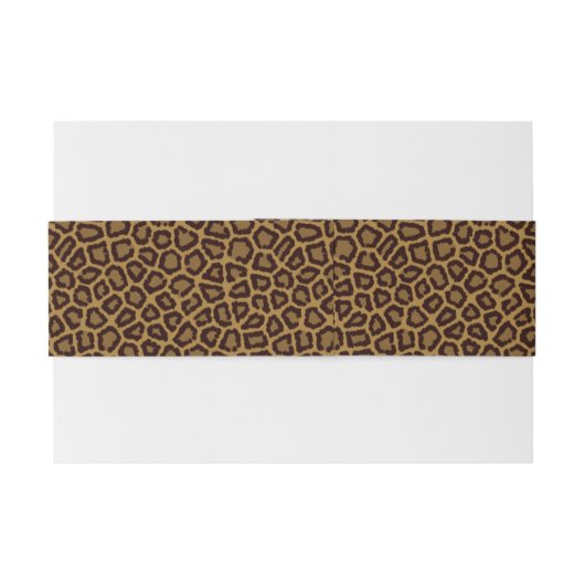 Fliesenhintergrund mit einem Leopardpelz Einladungsbanderole (Rückseitenbeispiel)
