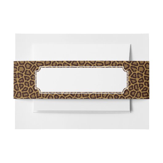 Fliesenhintergrund mit einem Leopardpelz Einladungsbanderole (Vorderseite Beispiel)