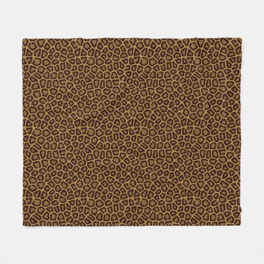 Fliesenhintergrund mit einem Leopardpelz Fleecedecke (Vorderseite (Horizontal))