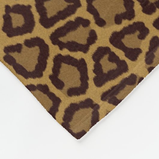 Fliesenhintergrund mit einem Leopardpelz Fleecedecke (Ecke)