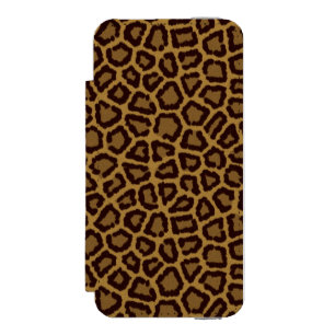 Fliesenhintergrund mit einem Leopardpelz Incipio Watson™ iPhone 5 Geldbörsen Hülle