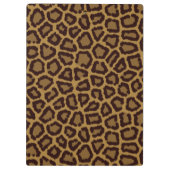 Fliesenhintergrund mit einem Leopardpelz Klemmbrett (Rückseite)