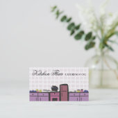 Fliesenküche, die Tomatensauce-Visitenkarten kocht Visitenkarte (Stehend Vorderseite)