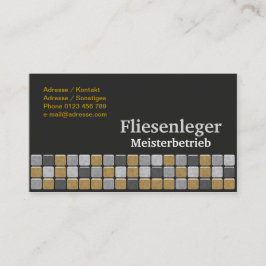 Fliesenlegen Visitenkarte
