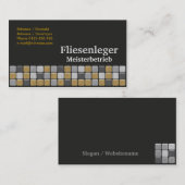 Fliesenlegen Visitenkarte (Vorne/Hinten)