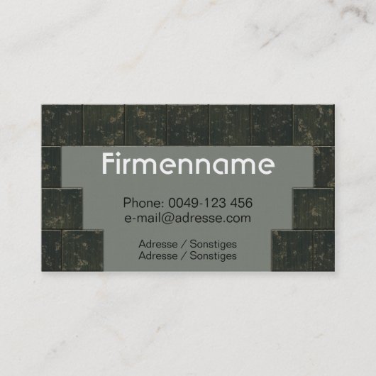 Fliesenleger-Handwerk Visitenkarte (Vorderseite)