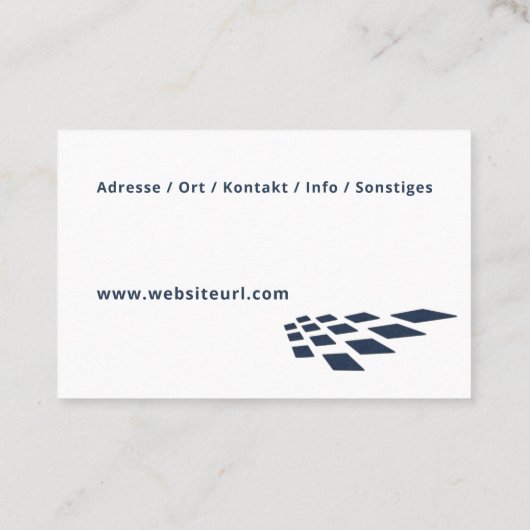 Fliesenleger Handwerker Visitenkarte (Rückseite)