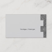 Fliesenleger-Meisterbetrieb Visitenkarte (Rückseite)