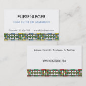 Fliesenleger Visitenkarte (Vorne/Hinten)