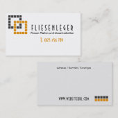 Fliesenleger Visitenkarte (Vorne/Hinten)
