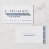 fliesenleger visitenkarte (Vorne/Hinten)