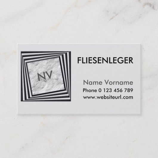 fliesenleger visitenkarte (Vorderseite)