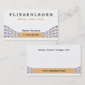 fliesenleger visitenkarte (Vorne/Hinten)