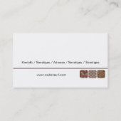 Fliesenleger Visitenkarte (Rückseite)