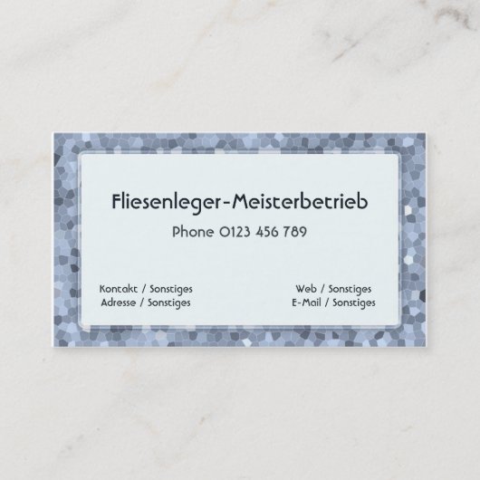 fliesenleger visitenkarte (Vorderseite)