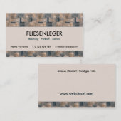 fliesenleger visitenkarte (Vorne/Hinten)