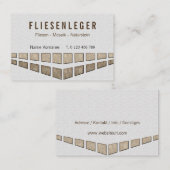 fliesenleger visitenkarte (Vorne/Hinten)