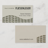 fliesenleger visitenkarte (Vorne/Hinten)