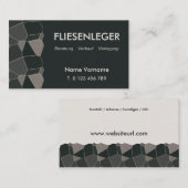 fliesenleger visitenkarte (Vorne/Hinten)