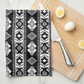 Fliesenmuster aus coolem Western Geschirrtuch (Viertel Falte)