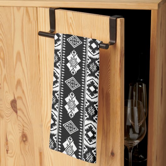 Fliesenmuster aus coolem Western Geschirrtuch (Drittel gefaltet)