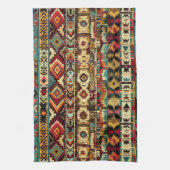 Fliesenmuster aus coolem Western Geschirrtuch (Vertikal)