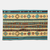 Fliesenmuster aus coolem Western Geschirrtuch (Horizontal)