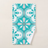 Fliesenmuster für Keramiken Badhandtuch Set (Handtuch)