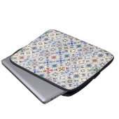 Fliesenmuster für Keramiken Laptopschutzhülle (Vorne Knopf)
