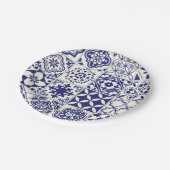 Fliesenmuster für Keramiken Pappteller (Schrägansicht)