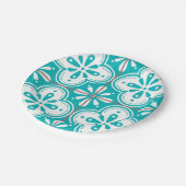 Fliesenmuster für Keramiken Pappteller (Schrägansicht)