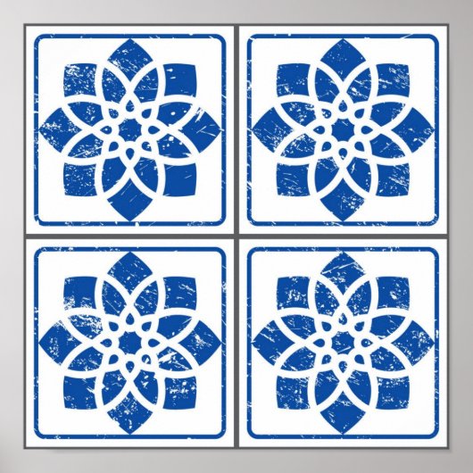 Fliesenmuster für Keramiken Poster (Vorne)