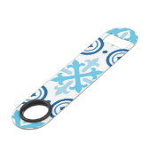 Fliesenmuster für Keramiken Speed Flaschenöffner (Vorderseite Schrägansicht)