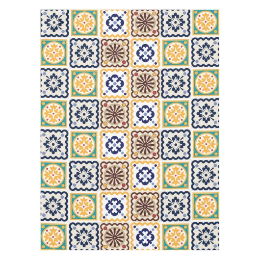 Fliesenmuster Tischdecke (Vorderseite)