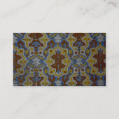 Fliesenmuster Visitenkarte (Rückseite)