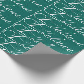 Fliesenweißer Text, glaube ich, Wrapping Paper Geschenkpapier (Ecke)