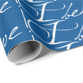 Fliesenweißer Text, glaube ich, Wrapping Paper Geschenkpapier (Rolleneckpunkt)