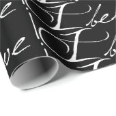 Fliesenweißer Text, glaube ich, Wrapping Paper Geschenkpapier (Rolleneckpunkt)