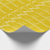 Fliesenweißer Text, glaube ich, Wrapping Paper Geschenkpapier (Ecke)