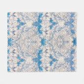 FLIESPLAID : WILLIAM MORRIS : HONEYSUCKLE FLEECEDECKE (Vorderseite (Horizontal))