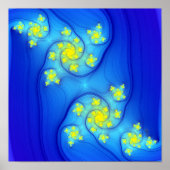 Fließbandlinien (12" x 12") Art Print Poster (Vorne)