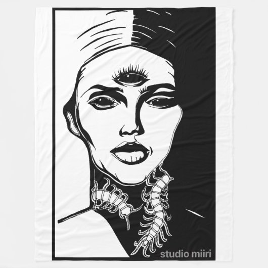 FLIESSCHDECKE studio miiri Fleecedecke (Vorderseite)