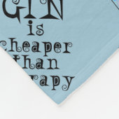 FLIESSCHDECKEN - GIN IST BILLIGER ALS THERAPIE FLEECEDECKE (Ecke)