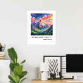 Fließe mit Glauben Poster (Heimbüro)