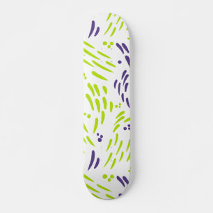 Fließen in Limettengrün und Lila Skateboard