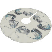 Fließend - Acryl-Gießtechnik Polyester Weihnachtsbaumdecke (Schrägansicht)