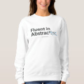 Fließend in Abstraktion Minimalistisches Code-Konz Sweatshirt (Vorderseite)