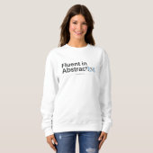 Fließend in Abstraktion Minimalistisches Code-Konz Sweatshirt (Vorne ganz)