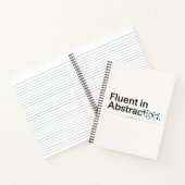 Fließend in Abstraktion Minimalistisches Codierung Notizblock (Innenseite)